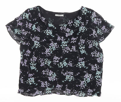Womens UK Size 18 Marks and Spencer Black Basic Blouse