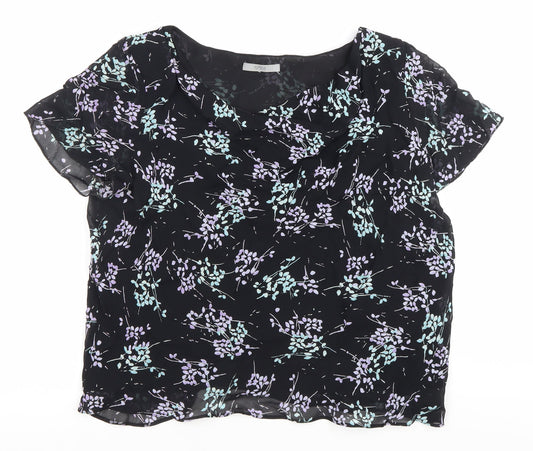 Womens UK Size 18 Marks and Spencer Black Basic Blouse