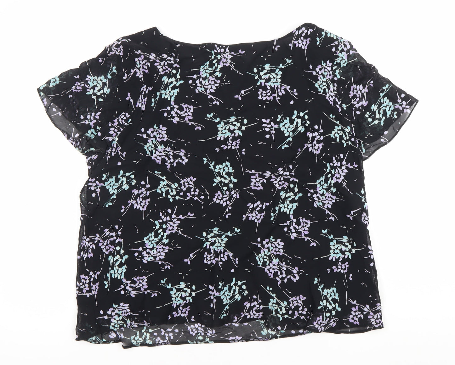 Womens UK Size 18 Marks and Spencer Black Basic Blouse