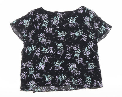Womens UK Size 18 Marks and Spencer Black Basic Blouse