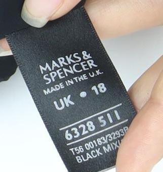 Womens UK Size 18 Marks and Spencer Black Basic Blouse
