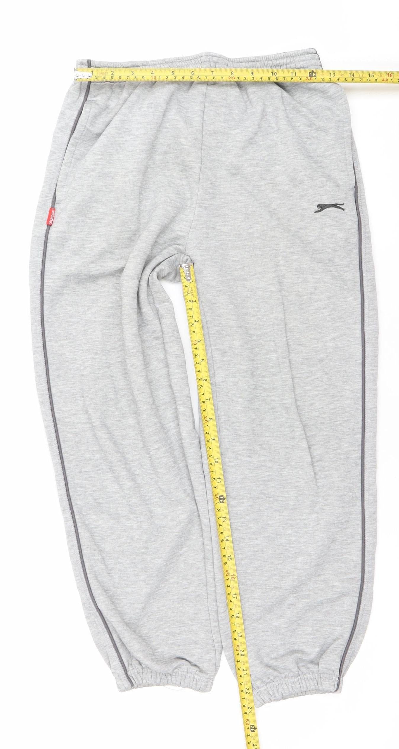 Slazenger Boys Grey Jogger Trousers 13 Years Regular Fit Fleece Sportswear