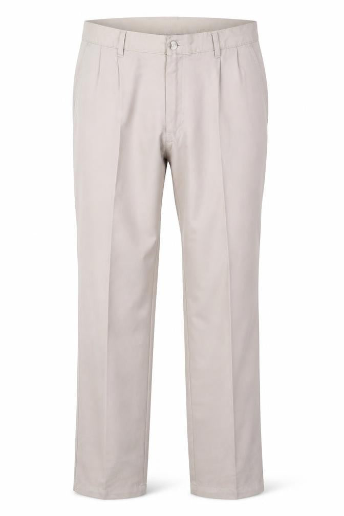 Mens UK Size 34 Dunlop Regular Fit Casual Beige Trousers