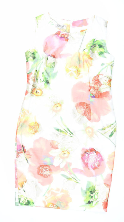 Lisabella Women’s Multicoloured Floral Sheath Dress Size 12
