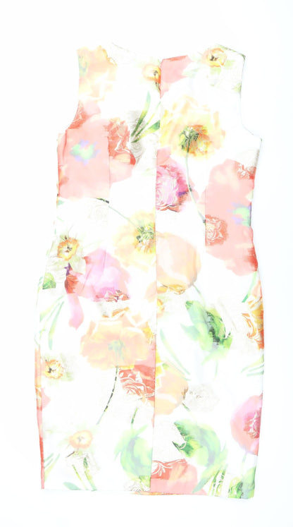 Lisabella Women’s Multicoloured Floral Sheath Dress Size 12