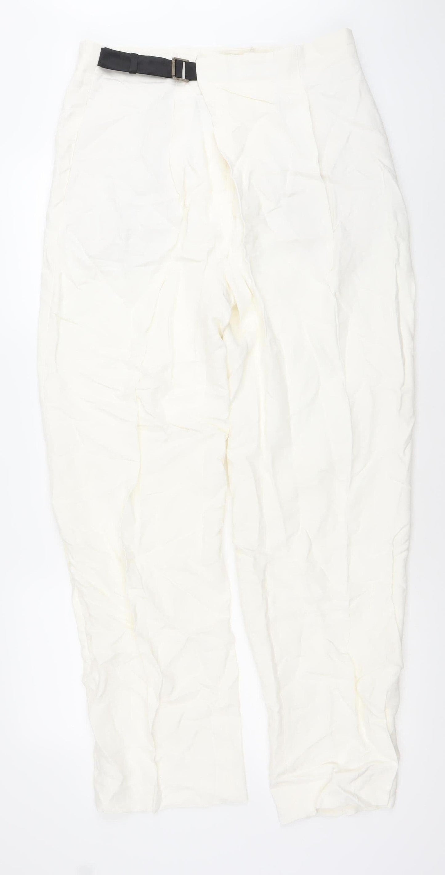 Womens UK Size 12 Zara   White Trousers