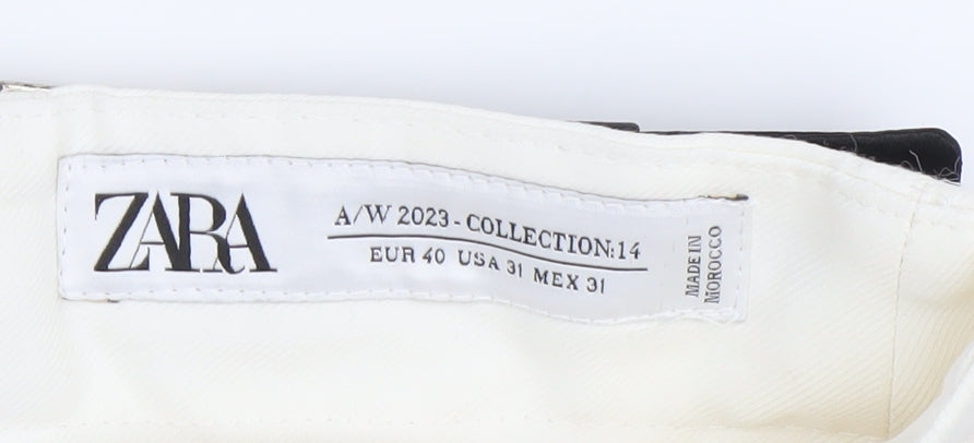 Womens UK Size 12 Zara   White Trousers
