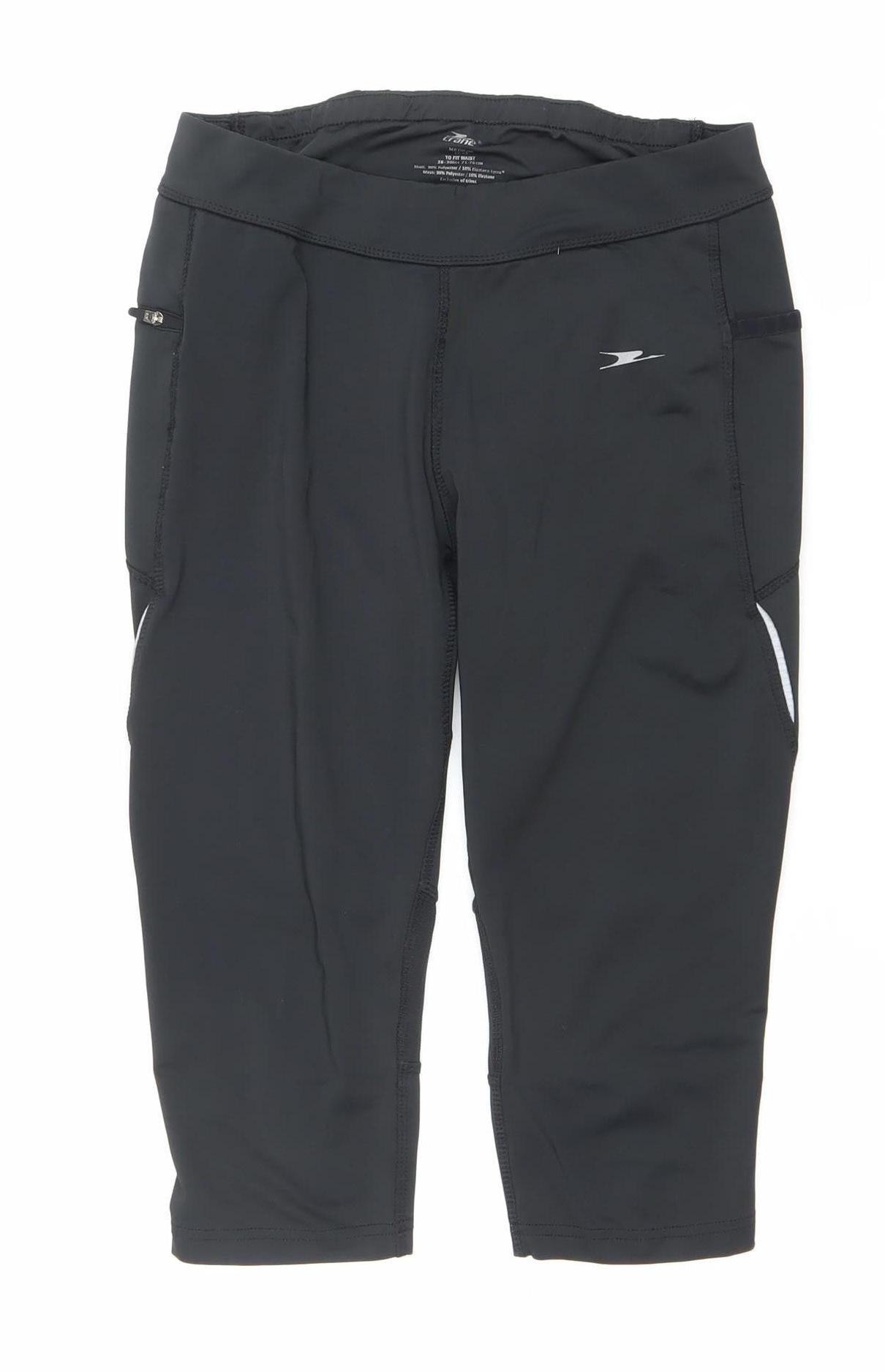 Crane Women’s Black Compression Shorts M 12-14 Running Cycling Gym