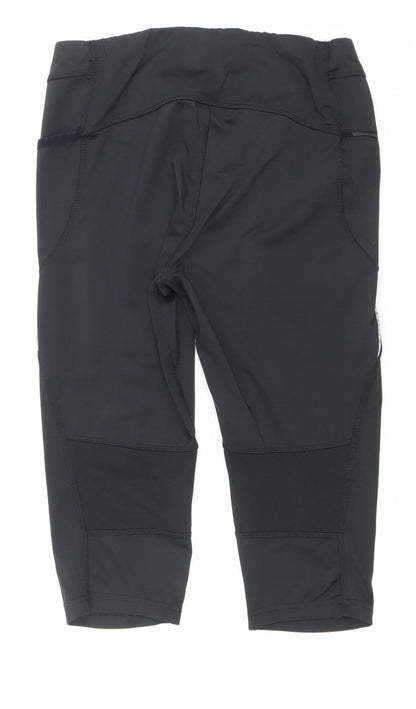 Crane Women’s Black Compression Shorts M 12-14 Running Cycling Gym