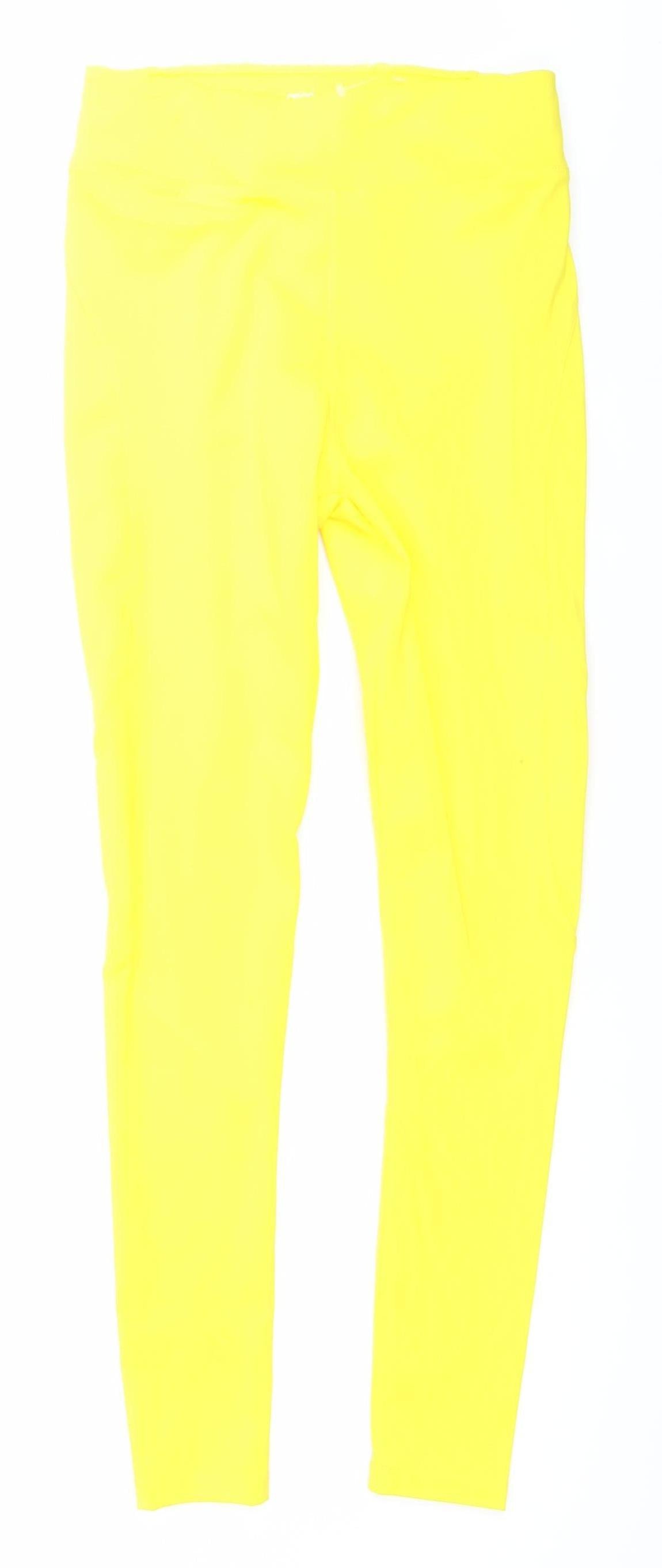 ASOS Women’s Yellow Size 12 Slim Fit Activewear Leggings