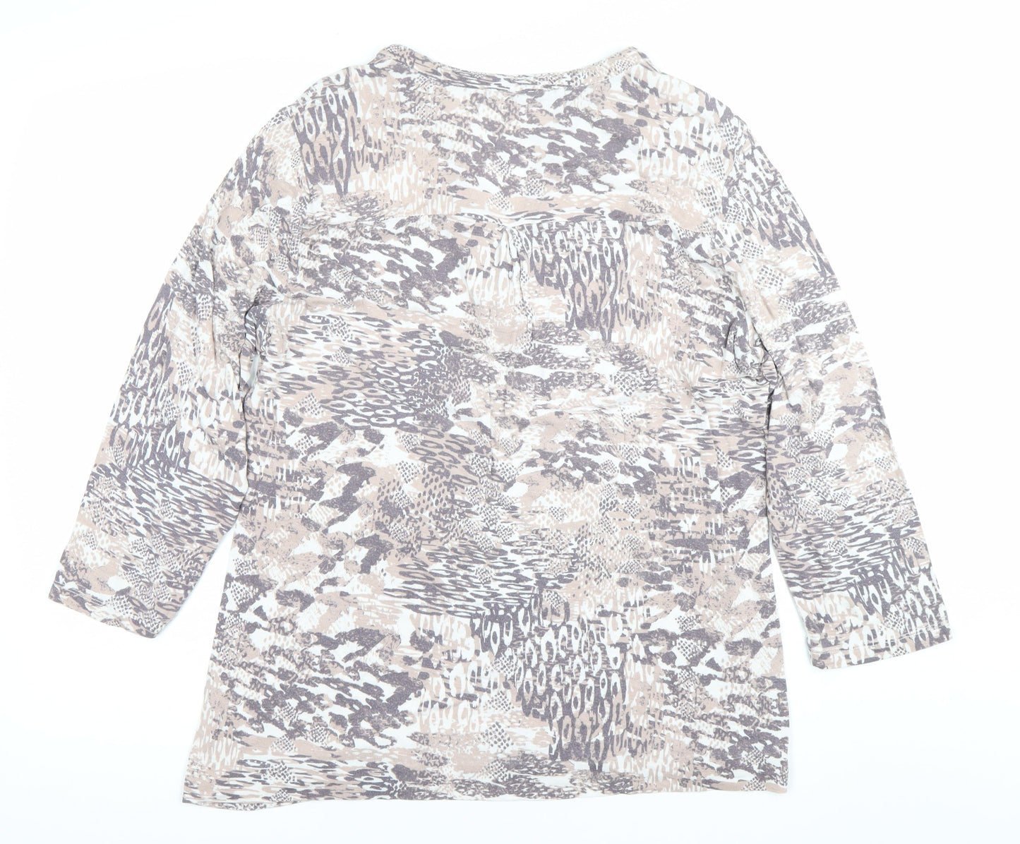Prim Casual Womens Multicoloured Animal Print Tunic Blouse Size 12