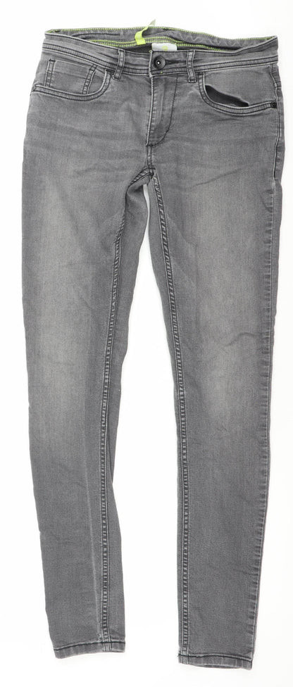 Adidas Neo Women's Grey 10 Skinny Stretch Denim Jeans 29W 32L