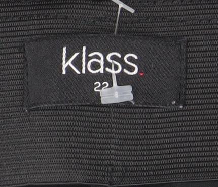 Womens UK Size 25 Klass Slim Fit Leggings Black Trousers
