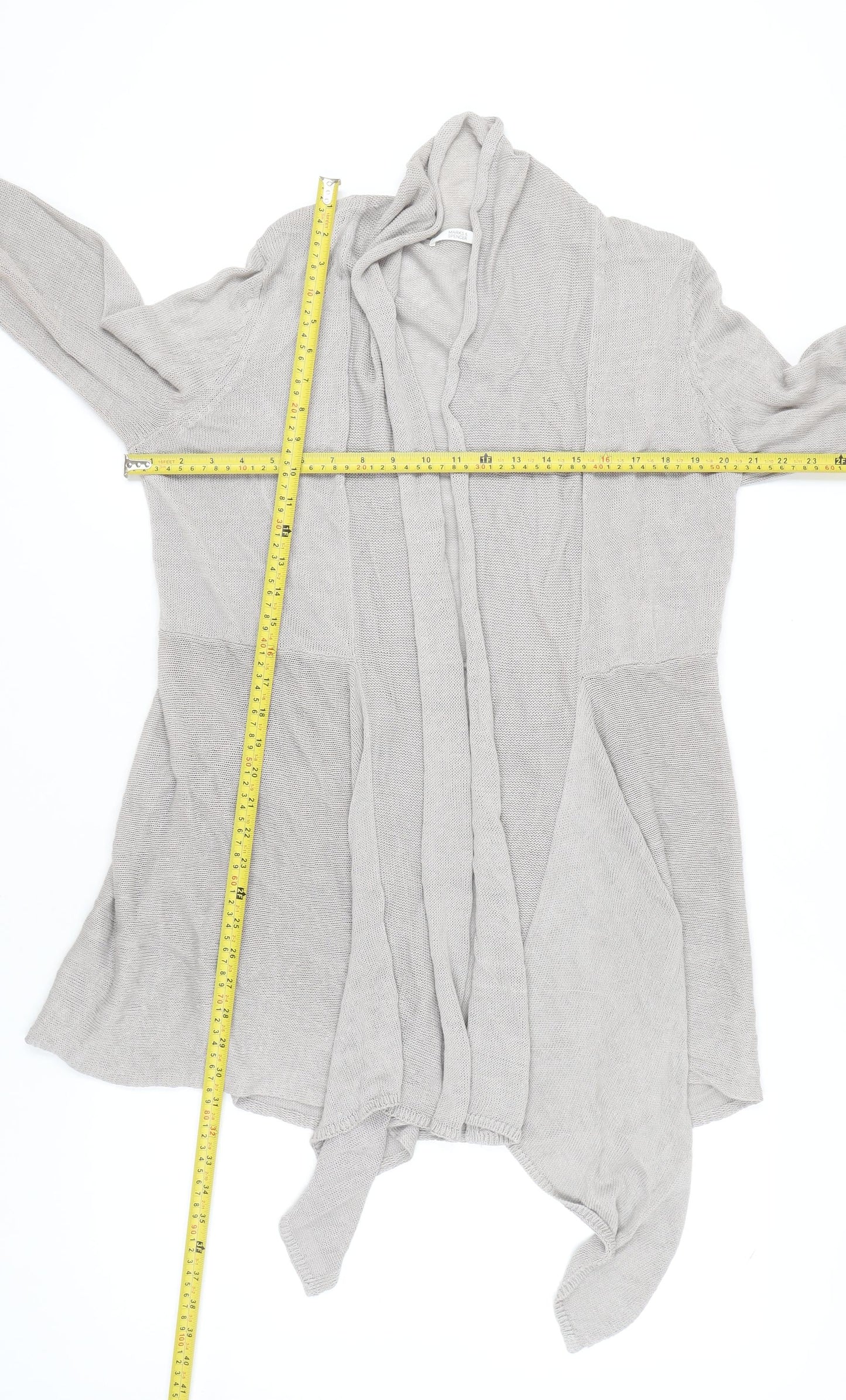 Womens UK Size 16 Marks and Spencer Beige Cardigan Jumper
