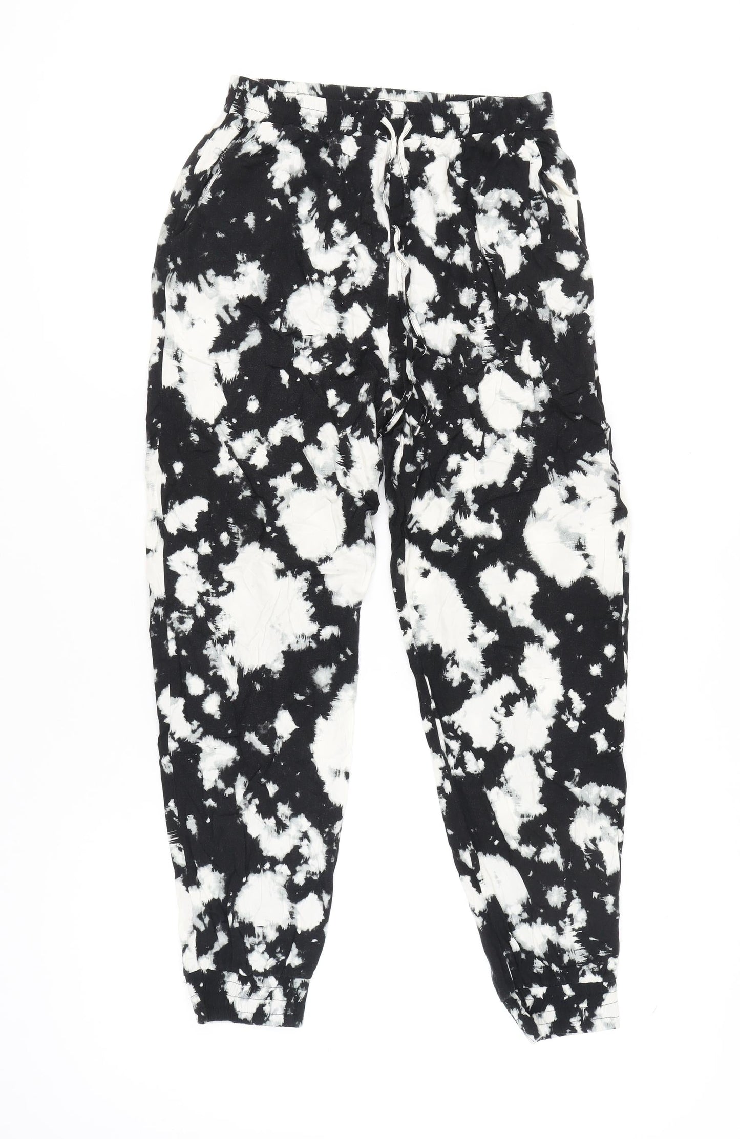 Womens UK Size 8 Dorothy Perkins Regular Fit Jogger Black Trousers