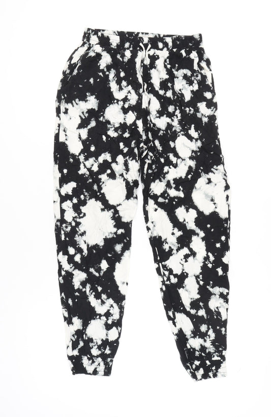 Womens UK Size 8 Dorothy Perkins Regular Fit Jogger Black Trousers