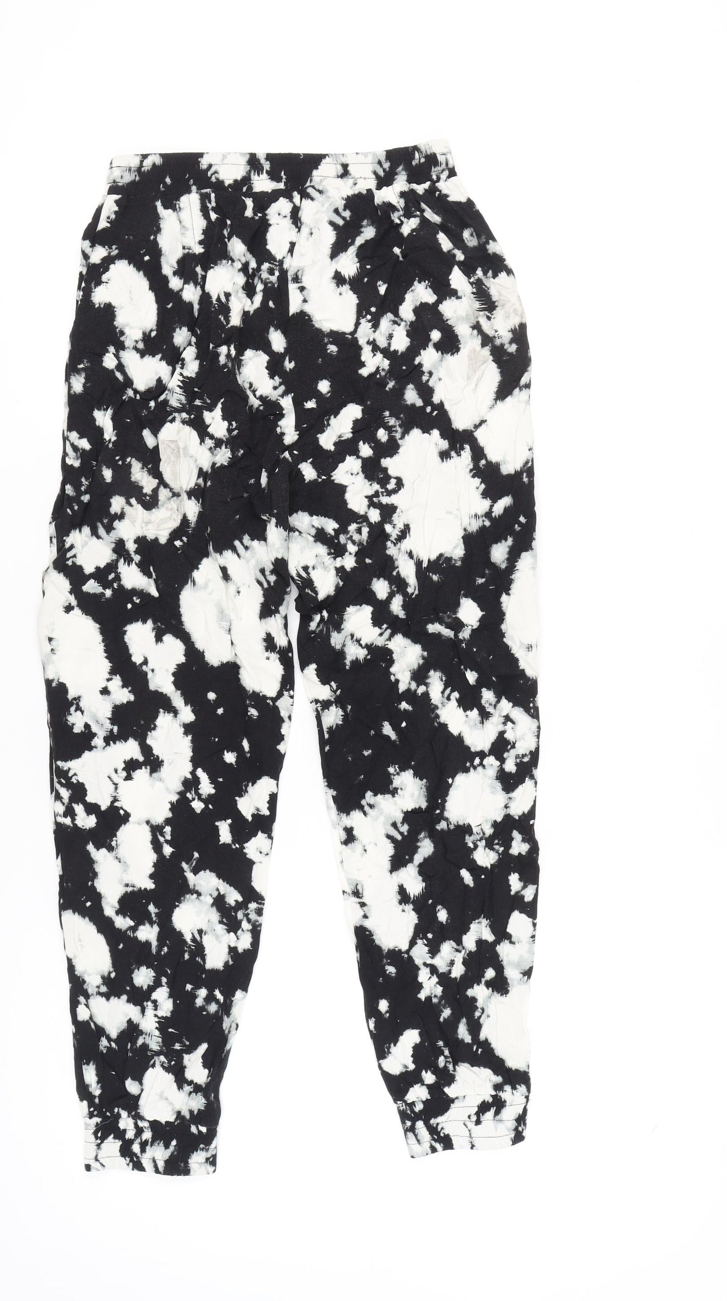 Womens UK Size 8 Dorothy Perkins Regular Fit Jogger Black Trousers