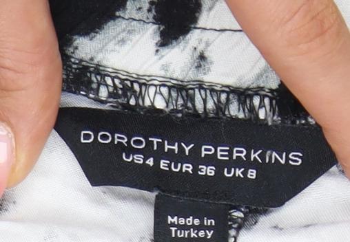 Womens UK Size 8 Dorothy Perkins Regular Fit Jogger Black Trousers