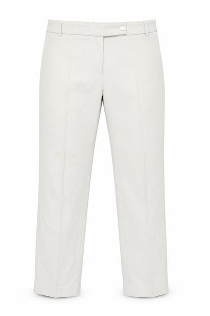 Gerard Darel Womens Beige Size 10 Slim Straight Leg Trousers