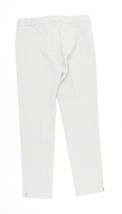 Gerard Darel Womens Beige Size 10 Slim Straight Leg Trousers