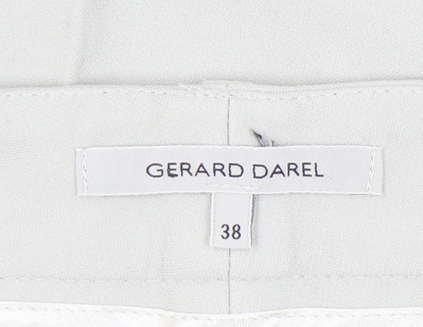 Gerard Darel Womens Beige Size 10 Slim Straight Leg Trousers