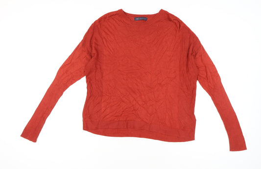 Womens UK Size 14 Marks and Spencer Red Pullover Jumper