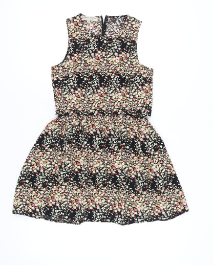 Parisian Collection Women's Multicoloured Floral A-Line Dress Size 8