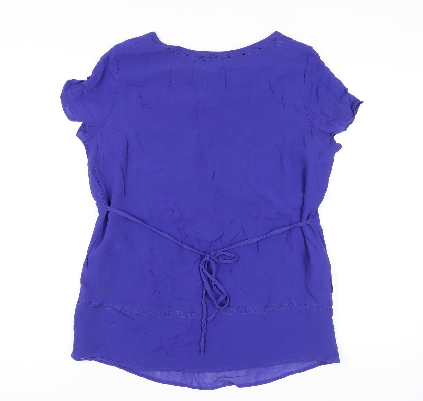 Womens UK Size 16 Marks and Spencer Purple Tunic Blouse