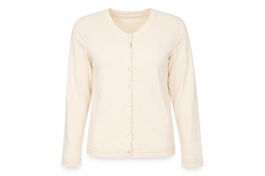 Womens UK Size L United Colors of Benetton Beige Cardigan Jumper