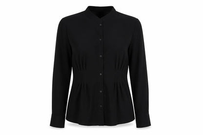 Womens UK Size 16 MNG Black Basic Blouse