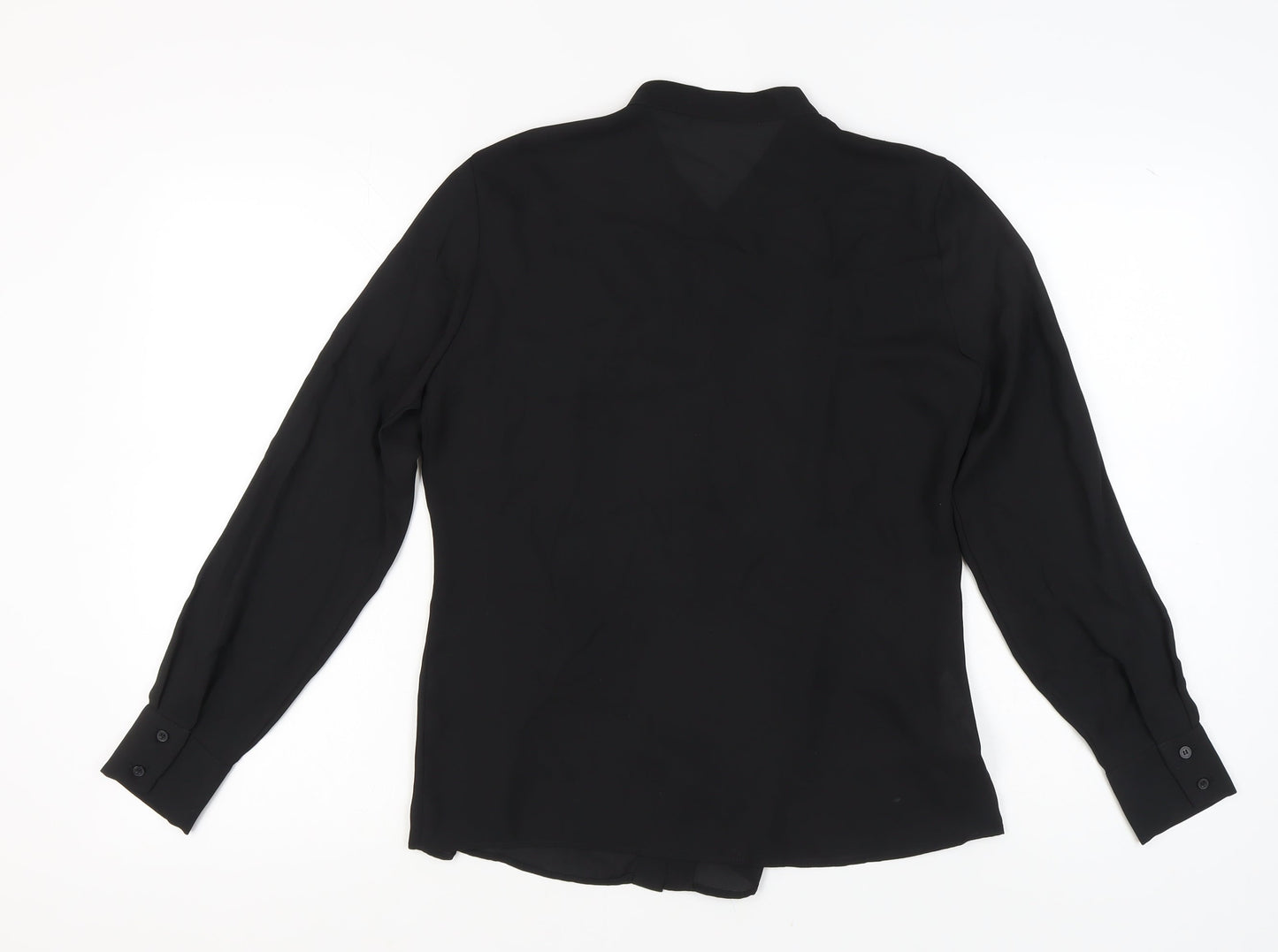Womens UK Size 16 MNG Black Basic Blouse