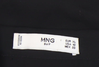 Womens UK Size 16 MNG Black Basic Blouse