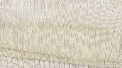 Armando Men’s Beige Roll Neck Cotton Jumper L Regular Fit