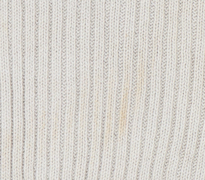 Armando Men’s Beige Roll Neck Cotton Jumper L Regular Fit