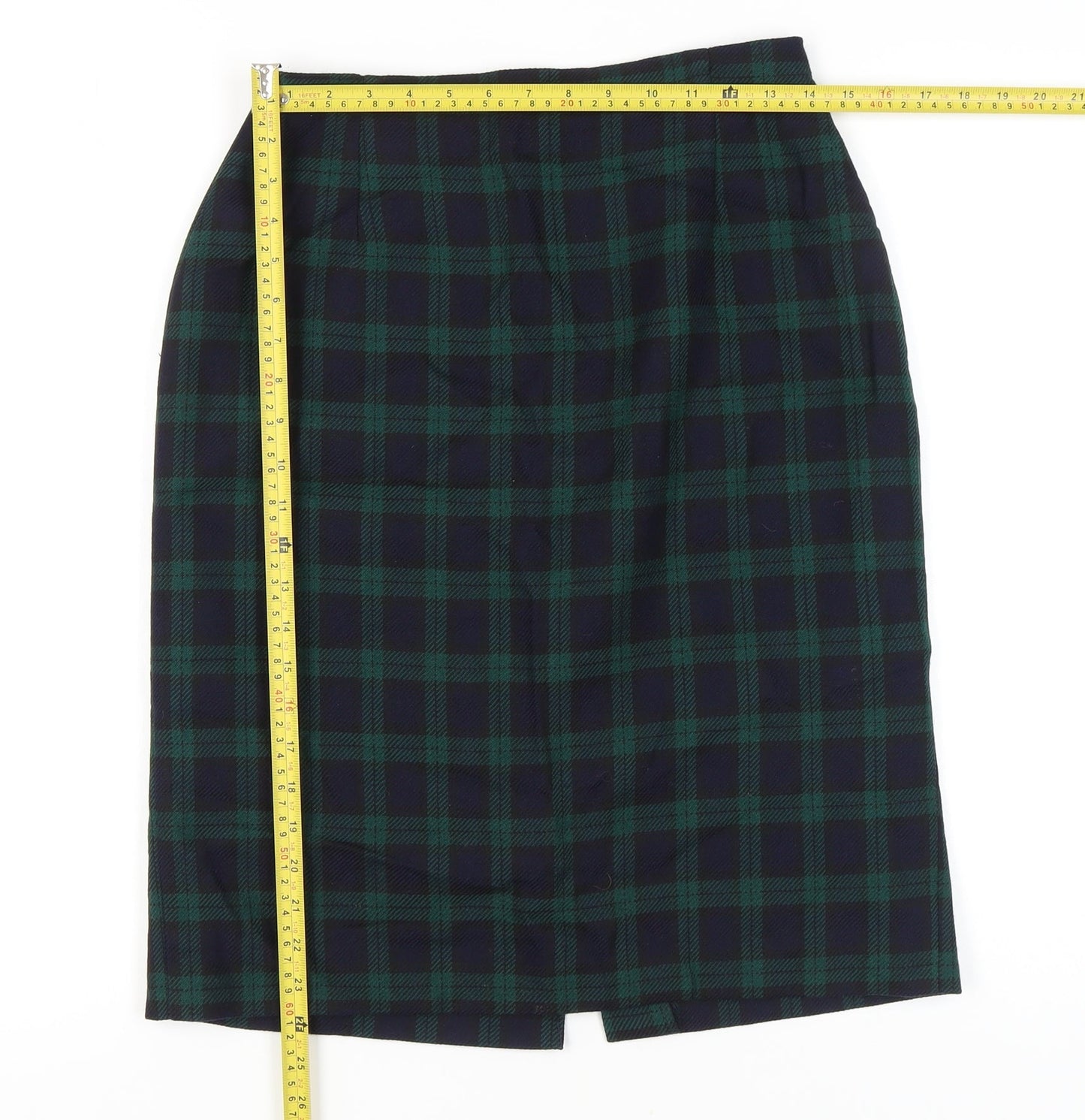 Marks and Spencer Women’s Multicoloured Wool Pencil Skirt UK14