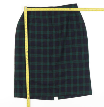 Marks and Spencer Women’s Multicoloured Wool Pencil Skirt UK14