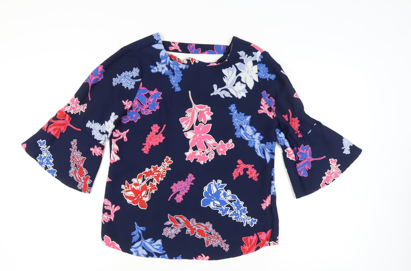 Womens UK Size 10 Marks and Spencer Multicoloured Basic Blouse