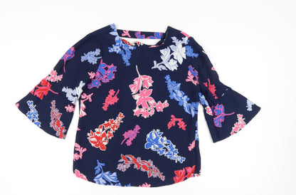 Womens UK Size 10 Marks and Spencer Multicoloured Basic Blouse