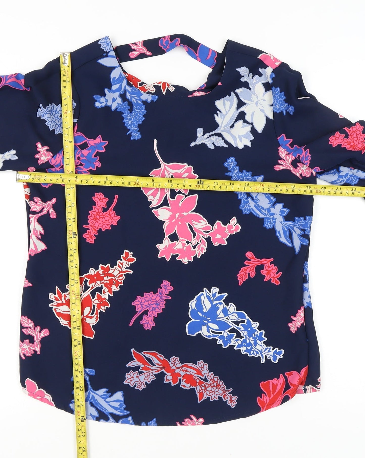 Womens UK Size 10 Marks and Spencer Multicoloured Basic Blouse