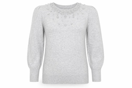 Womens UK Size M Monsoon Grey Pullover Jumper