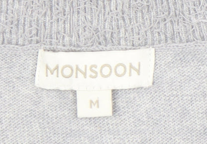 Womens UK Size M Monsoon Grey Pullover Jumper