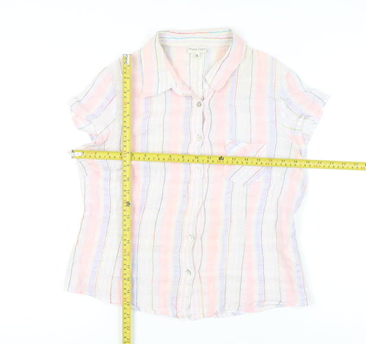 Womens UK Size 16 Phase Eight Multicoloured Basic Button-Up
