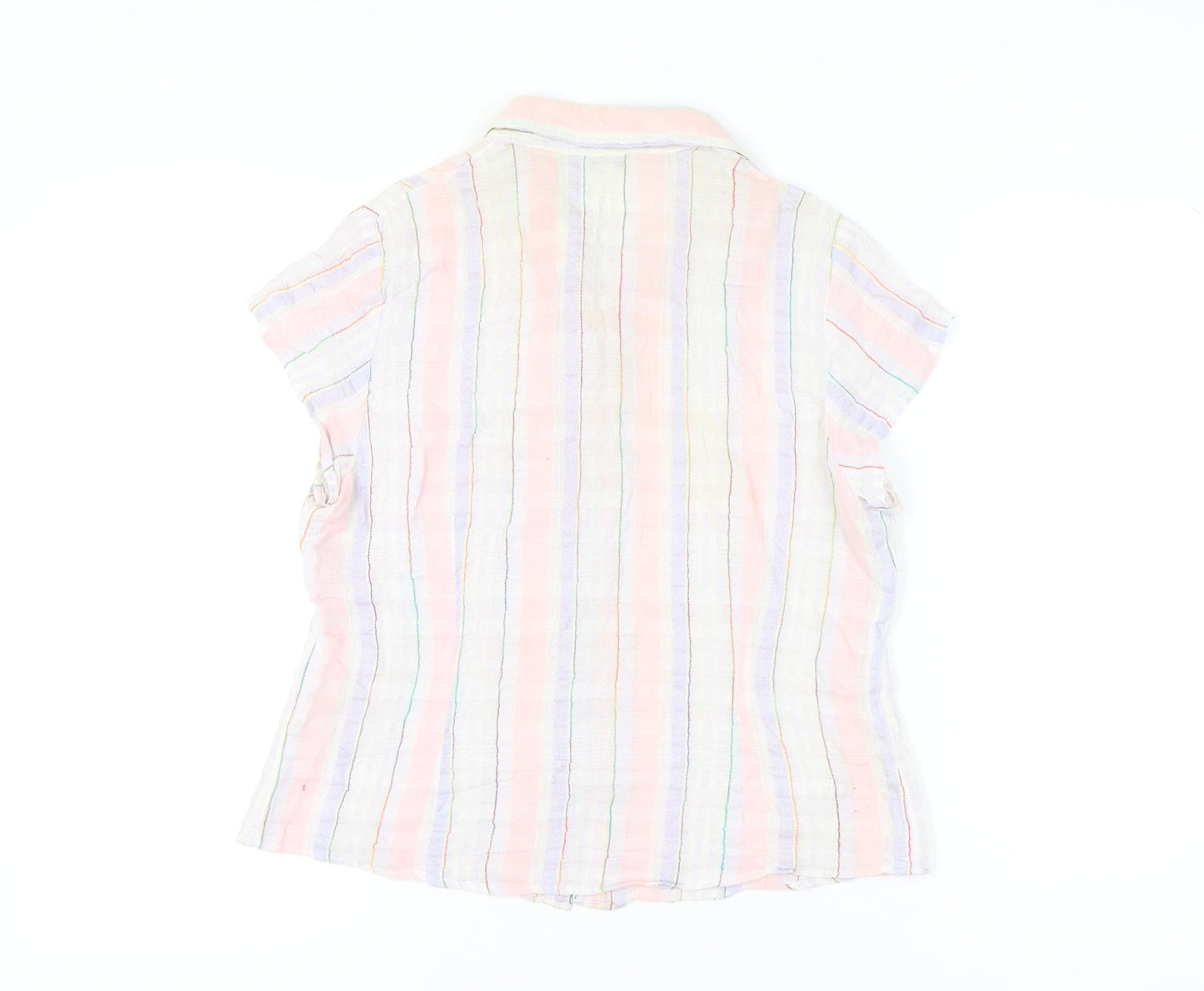 Womens UK Size 16 Phase Eight Multicoloured Basic Button-Up