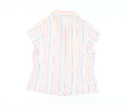 Womens UK Size 16 Phase Eight Multicoloured Basic Button-Up