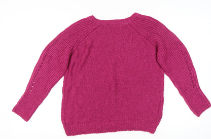 Womens UK Size 14 Dorothy Perkins Pink Pullover Jumper