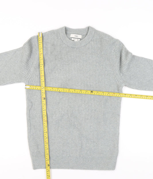 Womens UK Size XS Marks and Spencer Grey Pullover Jumper