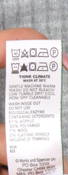 Womens UK Size XS Marks and Spencer Grey Pullover Jumper
