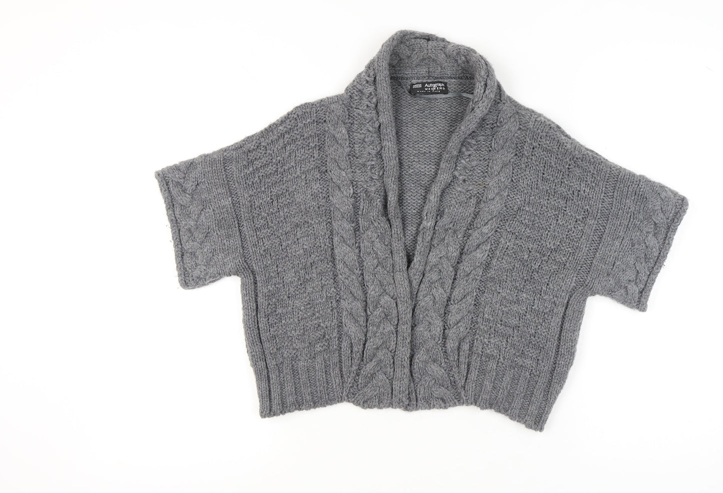 Womens UK Size 12 Marks and Spencer Grey Cardigan Jumper