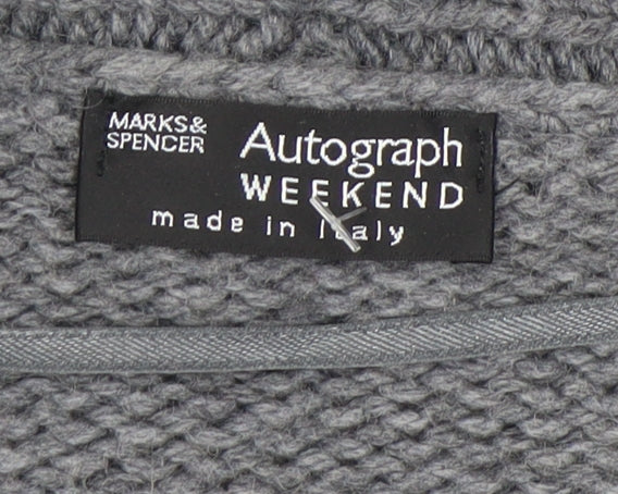 Womens UK Size 12 Marks and Spencer Grey Cardigan Jumper