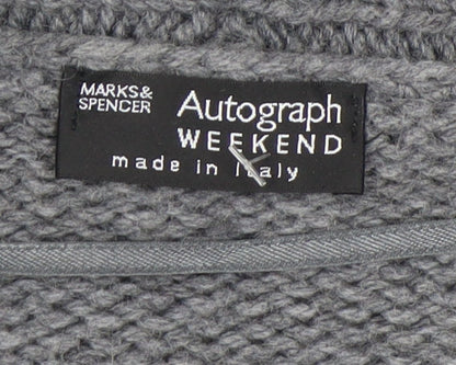 Womens UK Size 12 Marks and Spencer Grey Cardigan Jumper